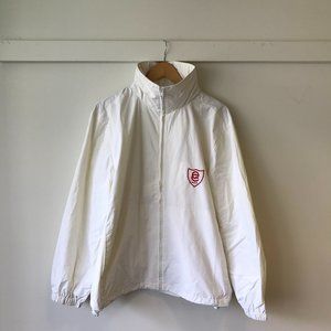 Vintage Queen's White Jacket Windbreaker